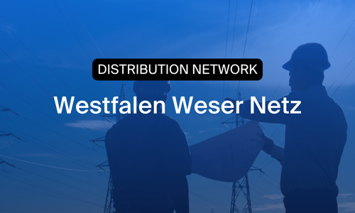 Silhouetten von Technikern im Stromverteilnetz mit dem Branding von Westfalen Weser Netz – ein Symbol dafür, wie das Unternehmen durch Timegrip seine Zeiterfassung, HR-Controlling und Einsatzplanung verbessert.